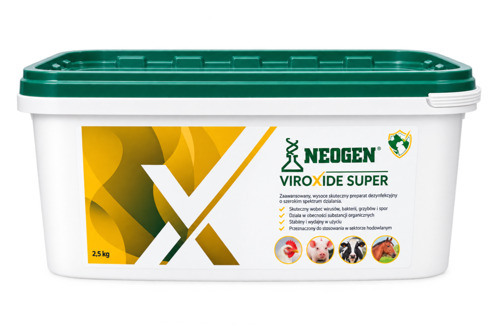 Viroxide Super –  2,5 kg ,profesjonalny preparat do dezynfekcji i bioasekuracji H5N1 – 1 MINUTA | 1:200 (0,5%) | DEFRA